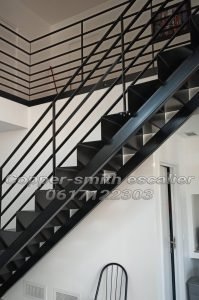 escalier double limon central copper smith 1